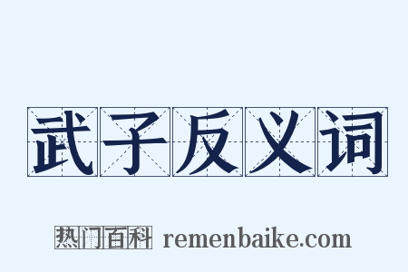 武子反义词是什么意思的图片